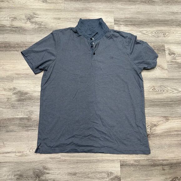 Travis Mathew Striped Polo Shirt‎ Short Sleeve Golf Casual Modern Fit Sz XL - Picture 1 of 7
